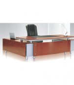 VT-08 Executive Table with Side Cabinet