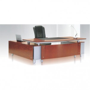 VT-08 Executive Table with Side Cabinet